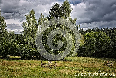 Classic Polish landscape Stock Photo