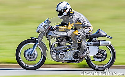 Classic racing motorbike Stock Photo