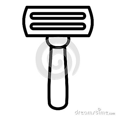 Classic razor icon, outline style Vector Illustration