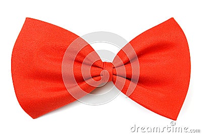 Classic red bowtie Stock Photo