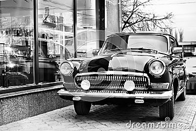 Classic retro car Stock Photo