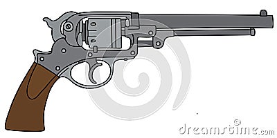 Classic revolver Vector Illustration