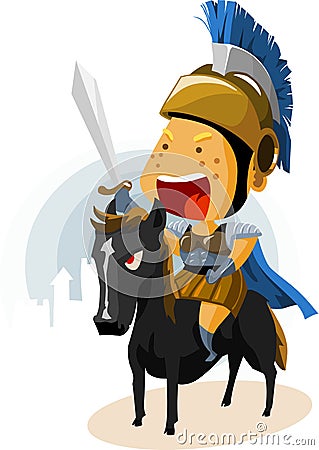 Classic Rome Cavalry. Stock Photo