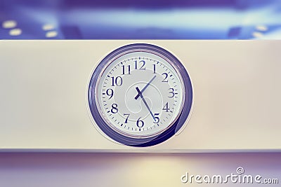 Classic round wall clock Stock Photo