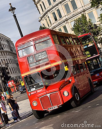 Classic routemaster double decker bus Editorial Stock Photo