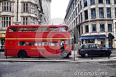 Classic routemaster double decker bus Editorial Stock Photo