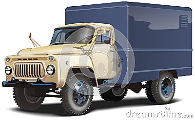 Classic russian lorry Vector Illustration