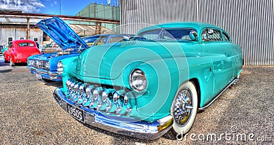 Classic 1950s American Ford Mercury Editorial Stock Photo