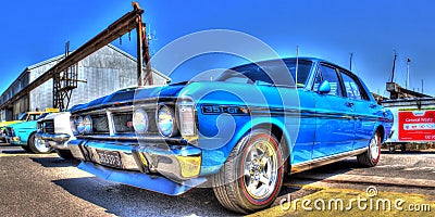 Classic 1970s Ford Falcon 351 GT Editorial Stock Photo