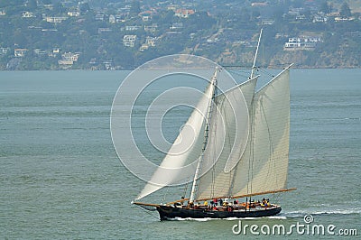 Classic Sail Boat Stock Photo