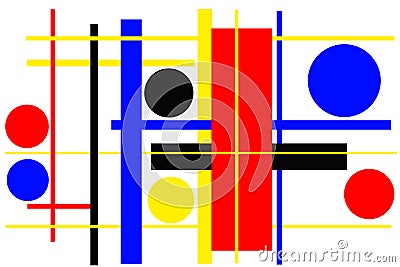 Classic Shapes of constructivism Stock Photo