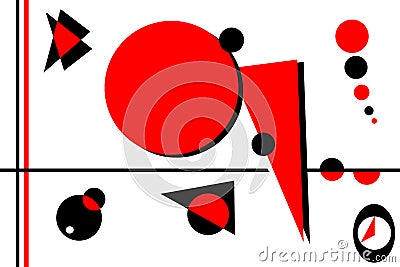 Classic Shapes of constructivism Stock Photo