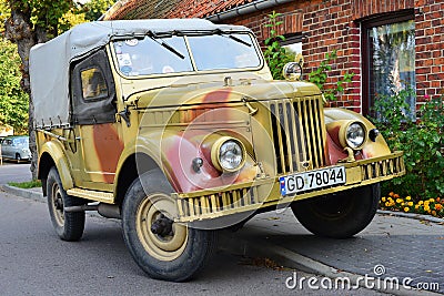 Classic Soviet car GAZ-69 Editorial Stock Photo