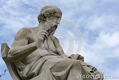 Classic statues Plato close up Stock Photo