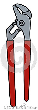 Classic steel wrench Vector Illustration