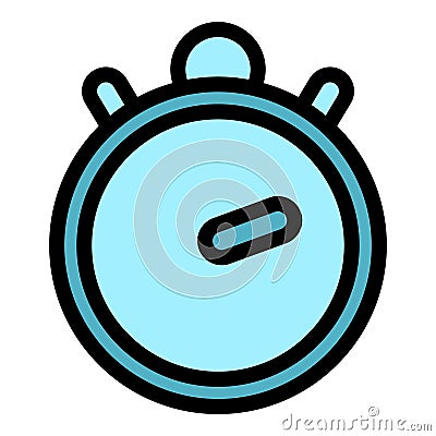 Classic stopwatch icon vector flat Vector Illustration