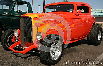 Classic Street Hot Rod Stock Photo