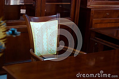 Classic Style Mahogany Cabinet Stock Photo