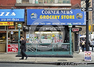 Classic Subway Station Editorial Stock Photo