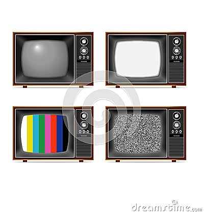 Classic Television Stock Photo
