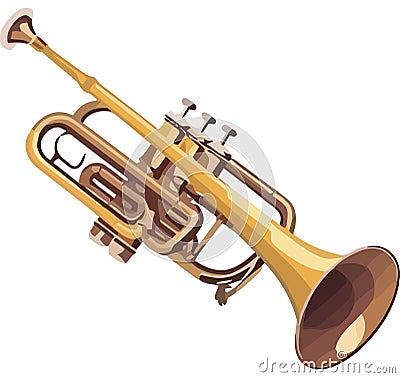 Classic trumpet design Vector Illustration