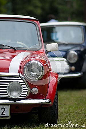 Classic Two Cars Mini Stock Photo