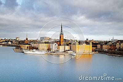 Stockholm skyline at sunrise, Sweden, Scandinavia Editorial Stock Photo