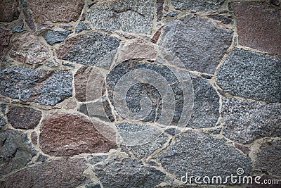 Classic vignette stone wall background Stock Photo