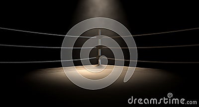 Classic Vintage Boxing Ring Corner Stock Photo