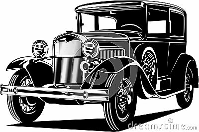 Classic vintage retro american legendary car Ford Model A Stock Photo