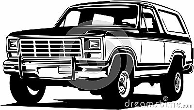 Classic vintage retro american legendary car Stock Photo