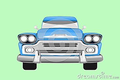 Classic vintage retro car , design Stock Photo