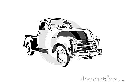 Classic vintage retro car , design Stock Photo