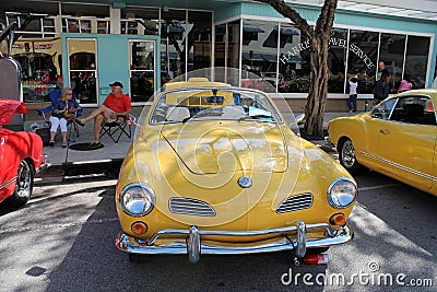 Classic Volkswagen Karmann Ghia cabrio Editorial Stock Photo