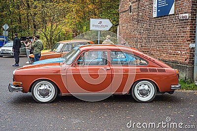 Classic Volkswagen 1600 parked at a car show Editorial Stock Photo