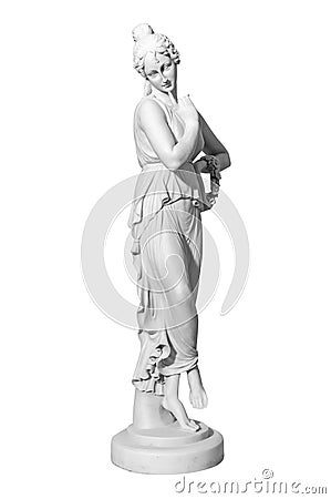 Statue woman on a white background Stock Photo