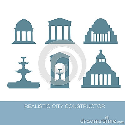 Classical Architectural collection Vector Illustration