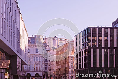 Classical architecture, buildings in the city center Editorial Stock Photo