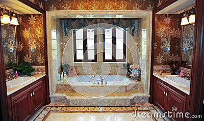 Classical bathroom Stock Photo