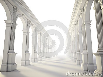 Classical colonnade Stock Photo