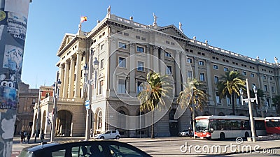 Classical Gobierna Militar Builiding, Military Government Building,.. Editorial Stock Photo