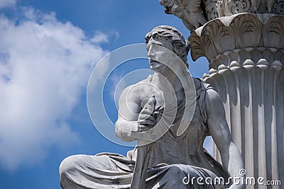 Classical Greek Figurine Stock Photo