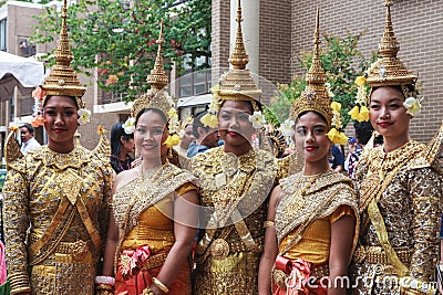 Classical Khmer Cambodian Dancers Editorial Stock Photo