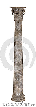 Classical marble column Stock Photo