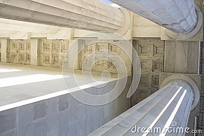 Classical marble columns Stock Photo