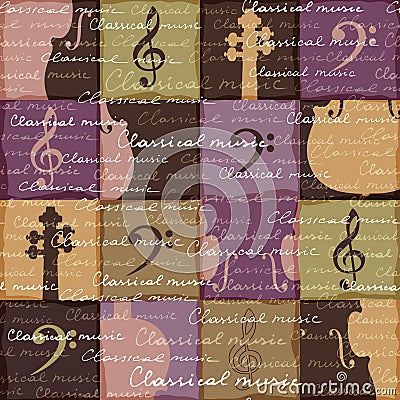 Classical music background Vector Illustration