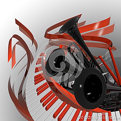 Classical music cover Cartoon Illustration