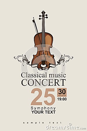 Classical music Vector Illustration