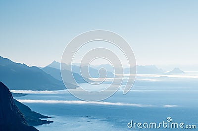 Classical Norway scenery Stock Photo