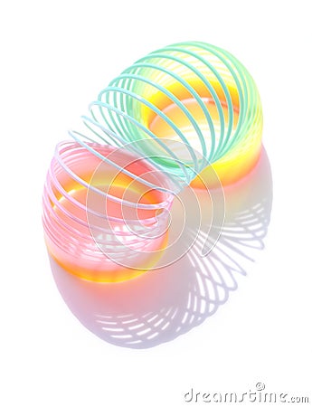 Classical slinky spring toy Editorial Stock Photo